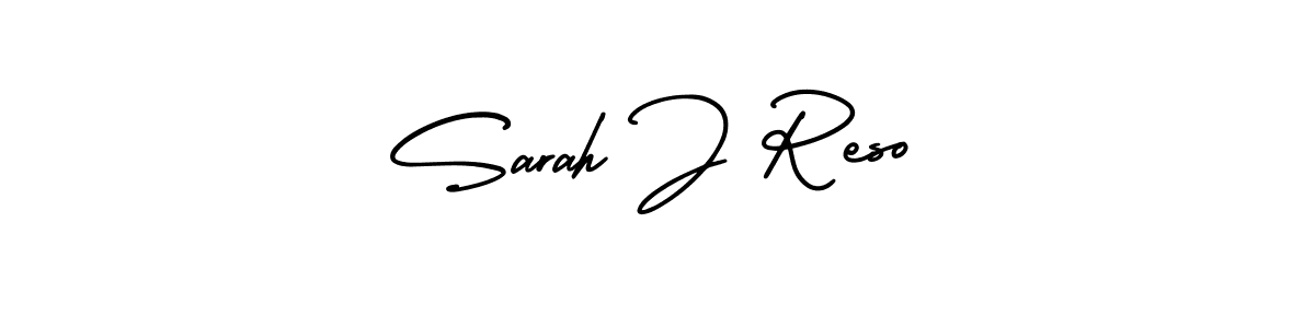 Design your own signature with our free online signature maker. With this signature software, you can create a handwritten (AmerikaSignatureDemo-Regular) signature for name Sarah J Reso. Sarah J Reso signature style 3 images and pictures png