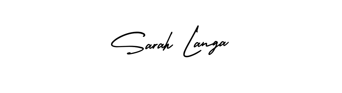 Design your own signature with our free online signature maker. With this signature software, you can create a handwritten (AmerikaSignatureDemo-Regular) signature for name Sarah Langa. Sarah Langa signature style 3 images and pictures png
