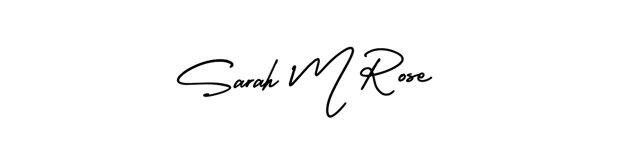 Create a beautiful signature design for name Sarah M Rose. With this signature (AmerikaSignatureDemo-Regular) fonts, you can make a handwritten signature for free. Sarah M Rose signature style 3 images and pictures png