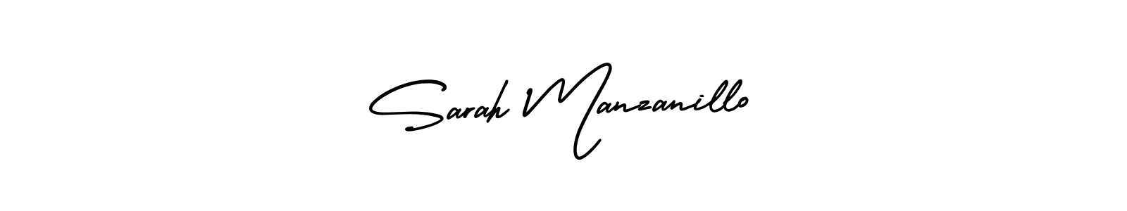 It looks lik you need a new signature style for name Sarah Manzanillo. Design unique handwritten (AmerikaSignatureDemo-Regular) signature with our free signature maker in just a few clicks. Sarah Manzanillo signature style 3 images and pictures png