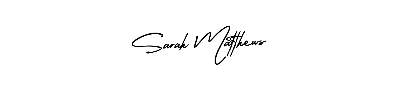How to make Sarah Matthews signature? AmerikaSignatureDemo-Regular is a professional autograph style. Create handwritten signature for Sarah Matthews name. Sarah Matthews signature style 3 images and pictures png