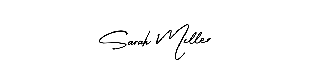 You should practise on your own different ways (AmerikaSignatureDemo-Regular) to write your name (Sarah Miller) in signature. don't let someone else do it for you. Sarah Miller signature style 3 images and pictures png