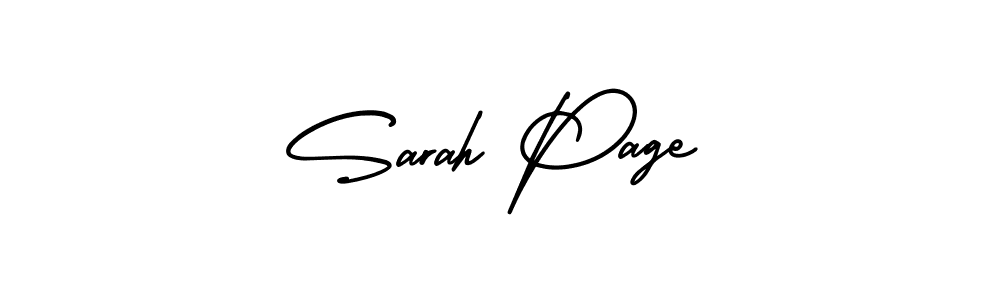 Use a signature maker to create a handwritten signature online. With this signature software, you can design (AmerikaSignatureDemo-Regular) your own signature for name Sarah Page. Sarah Page signature style 3 images and pictures png