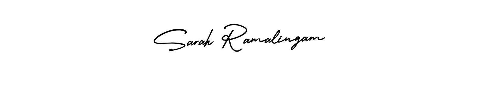 Make a short Sarah Ramalingam signature style. Manage your documents anywhere anytime using AmerikaSignatureDemo-Regular. Create and add eSignatures, submit forms, share and send files easily. Sarah Ramalingam signature style 3 images and pictures png