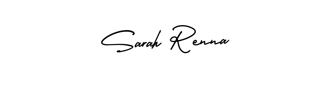 You should practise on your own different ways (AmerikaSignatureDemo-Regular) to write your name (Sarah Renna) in signature. don't let someone else do it for you. Sarah Renna signature style 3 images and pictures png