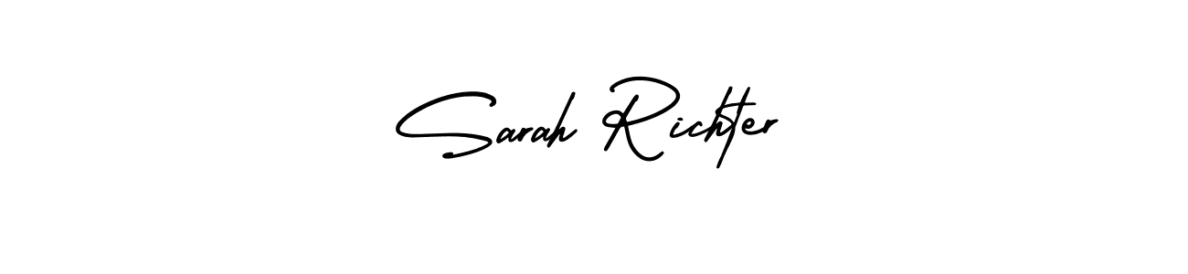 How to make Sarah Richter signature? AmerikaSignatureDemo-Regular is a professional autograph style. Create handwritten signature for Sarah Richter name. Sarah Richter signature style 3 images and pictures png