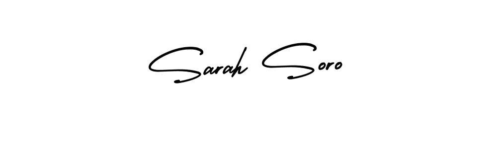 Design your own signature with our free online signature maker. With this signature software, you can create a handwritten (AmerikaSignatureDemo-Regular) signature for name Sarah Soro. Sarah Soro signature style 3 images and pictures png