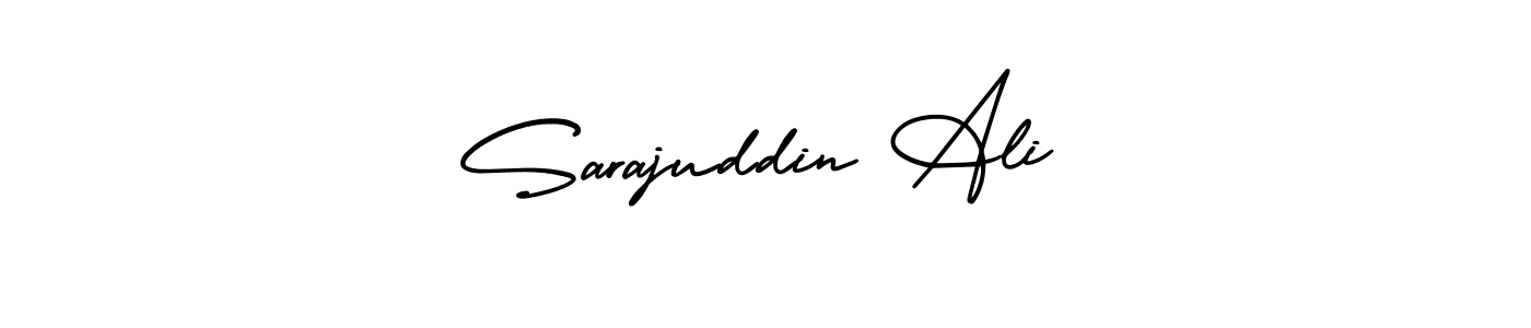 Sarajuddin Ali stylish signature style. Best Handwritten Sign (AmerikaSignatureDemo-Regular) for my name. Handwritten Signature Collection Ideas for my name Sarajuddin Ali. Sarajuddin Ali signature style 3 images and pictures png