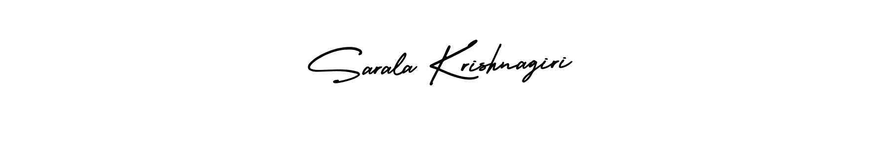 Create a beautiful signature design for name Sarala Krishnagiri. With this signature (AmerikaSignatureDemo-Regular) fonts, you can make a handwritten signature for free. Sarala Krishnagiri signature style 3 images and pictures png