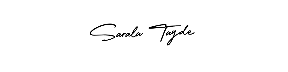 Best and Professional Signature Style for Sarala Tayde. AmerikaSignatureDemo-Regular Best Signature Style Collection. Sarala Tayde signature style 3 images and pictures png