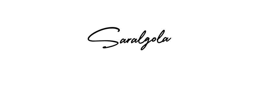 Similarly AmerikaSignatureDemo-Regular is the best handwritten signature design. Signature creator online .You can use it as an online autograph creator for name Saralgola. Saralgola signature style 3 images and pictures png