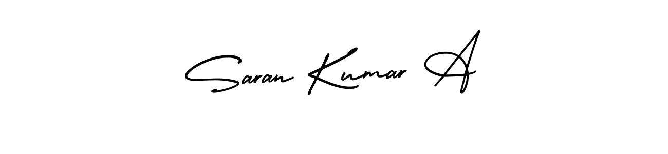 Make a beautiful signature design for name Saran Kumar A. Use this online signature maker to create a handwritten signature for free. Saran Kumar A signature style 3 images and pictures png