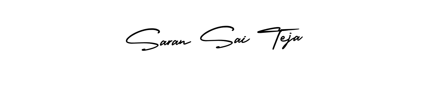 Create a beautiful signature design for name Saran Sai Teja. With this signature (AmerikaSignatureDemo-Regular) fonts, you can make a handwritten signature for free. Saran Sai Teja signature style 3 images and pictures png