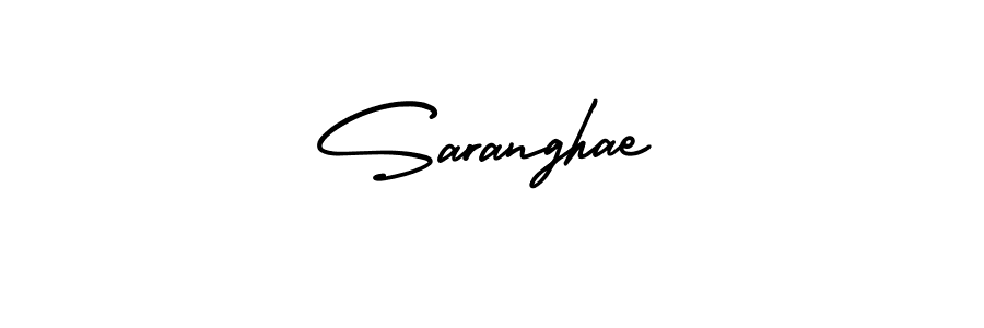 Make a beautiful signature design for name Saranghae. With this signature (AmerikaSignatureDemo-Regular) style, you can create a handwritten signature for free. Saranghae signature style 3 images and pictures png