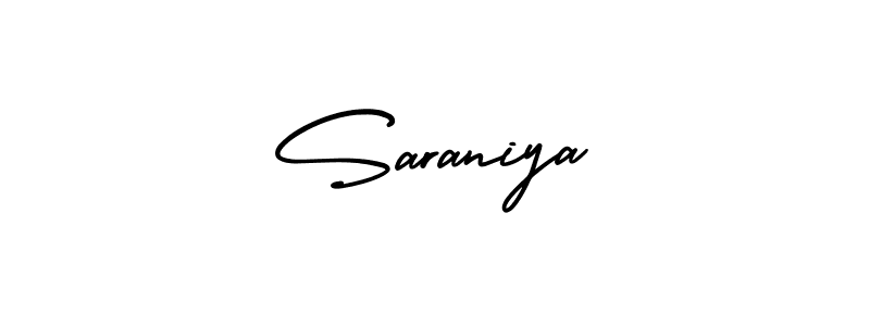 Create a beautiful signature design for name Saraniya. With this signature (AmerikaSignatureDemo-Regular) fonts, you can make a handwritten signature for free. Saraniya signature style 3 images and pictures png