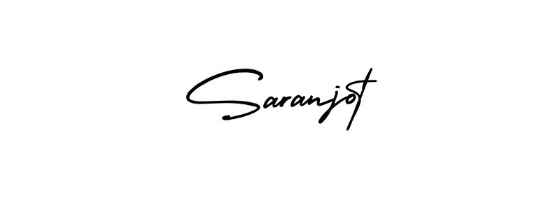 Saranjot stylish signature style. Best Handwritten Sign (AmerikaSignatureDemo-Regular) for my name. Handwritten Signature Collection Ideas for my name Saranjot. Saranjot signature style 3 images and pictures png