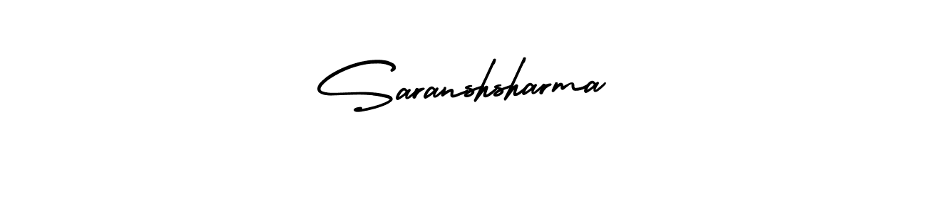 Make a beautiful signature design for name Saranshsharma. Use this online signature maker to create a handwritten signature for free. Saranshsharma signature style 3 images and pictures png