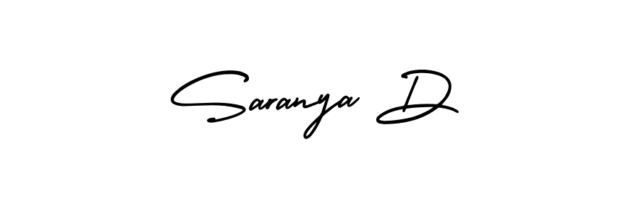 Also You can easily find your signature by using the search form. We will create Saranya D name handwritten signature images for you free of cost using AmerikaSignatureDemo-Regular sign style. Saranya D signature style 3 images and pictures png