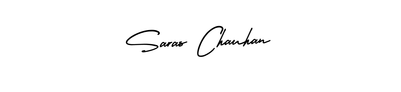 How to make Saras Chauhan signature? AmerikaSignatureDemo-Regular is a professional autograph style. Create handwritten signature for Saras Chauhan name. Saras Chauhan signature style 3 images and pictures png