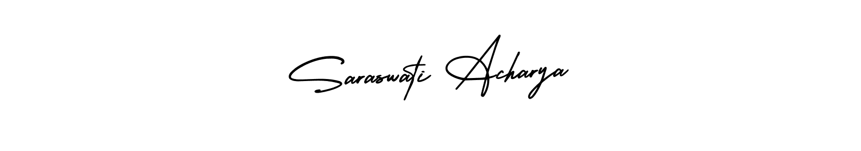 Design your own signature with our free online signature maker. With this signature software, you can create a handwritten (AmerikaSignatureDemo-Regular) signature for name Saraswati Acharya. Saraswati Acharya signature style 3 images and pictures png