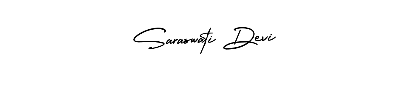 You should practise on your own different ways (AmerikaSignatureDemo-Regular) to write your name (Saraswati Devi) in signature. don't let someone else do it for you. Saraswati Devi signature style 3 images and pictures png