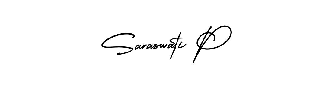 This is the best signature style for the Saraswati P name. Also you like these signature font (AmerikaSignatureDemo-Regular). Mix name signature. Saraswati P signature style 3 images and pictures png