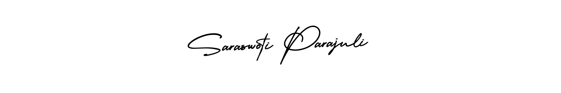 How to Draw Saraswoti Parajuli signature style? AmerikaSignatureDemo-Regular is a latest design signature styles for name Saraswoti Parajuli. Saraswoti Parajuli signature style 3 images and pictures png