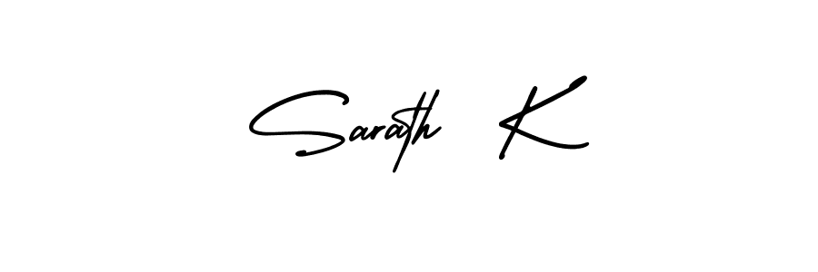 if you are searching for the best signature style for your name Sarath  K. so please give up your signature search. here we have designed multiple signature styles  using AmerikaSignatureDemo-Regular. Sarath  K signature style 3 images and pictures png
