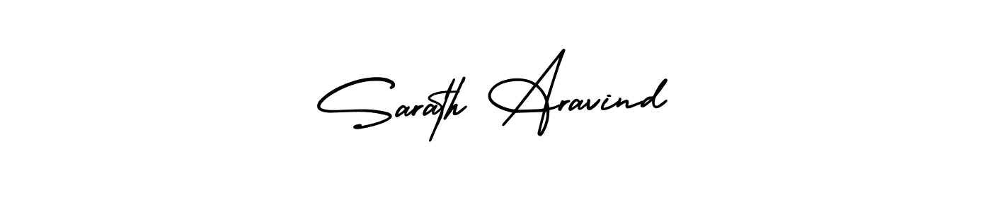 Sarath Aravind stylish signature style. Best Handwritten Sign (AmerikaSignatureDemo-Regular) for my name. Handwritten Signature Collection Ideas for my name Sarath Aravind. Sarath Aravind signature style 3 images and pictures png