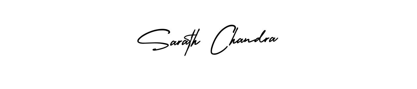 This is the best signature style for the Sarath Chandra name. Also you like these signature font (AmerikaSignatureDemo-Regular). Mix name signature. Sarath Chandra signature style 3 images and pictures png