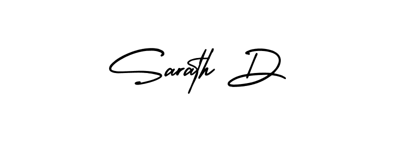 How to make Sarath D name signature. Use AmerikaSignatureDemo-Regular style for creating short signs online. This is the latest handwritten sign. Sarath D signature style 3 images and pictures png