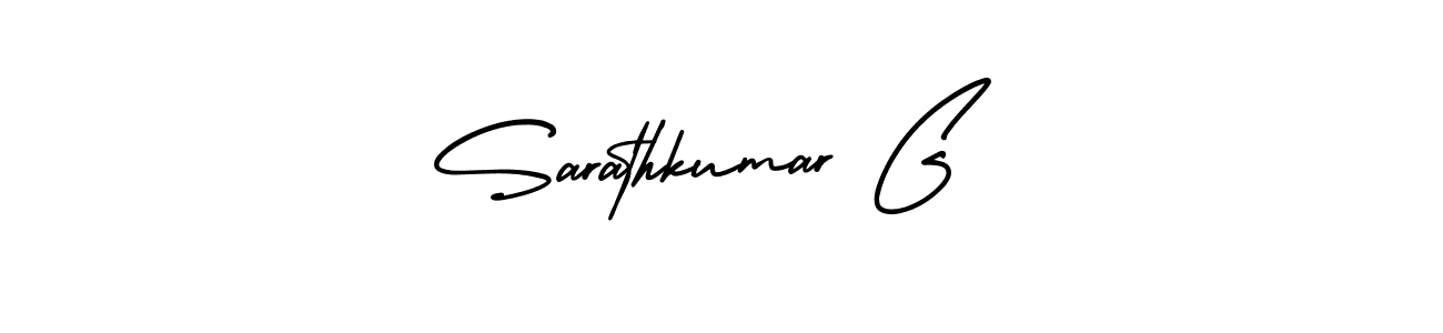 It looks lik you need a new signature style for name Sarathkumar G. Design unique handwritten (AmerikaSignatureDemo-Regular) signature with our free signature maker in just a few clicks. Sarathkumar G signature style 3 images and pictures png