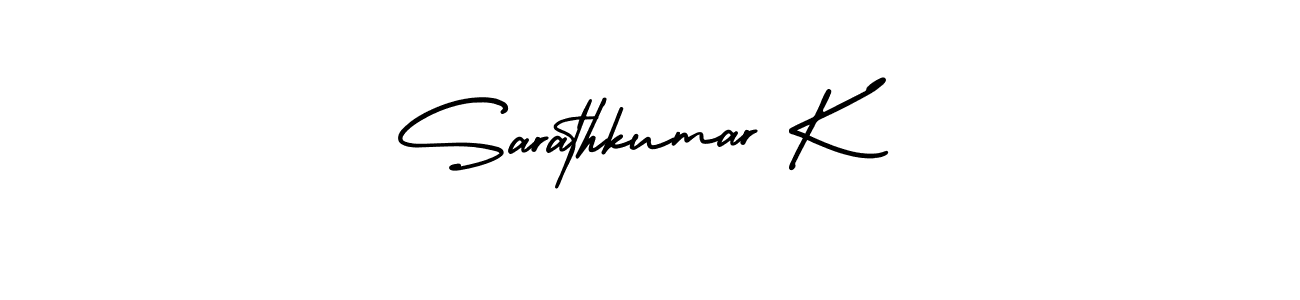 Sarathkumar K stylish signature style. Best Handwritten Sign (AmerikaSignatureDemo-Regular) for my name. Handwritten Signature Collection Ideas for my name Sarathkumar K. Sarathkumar K signature style 3 images and pictures png