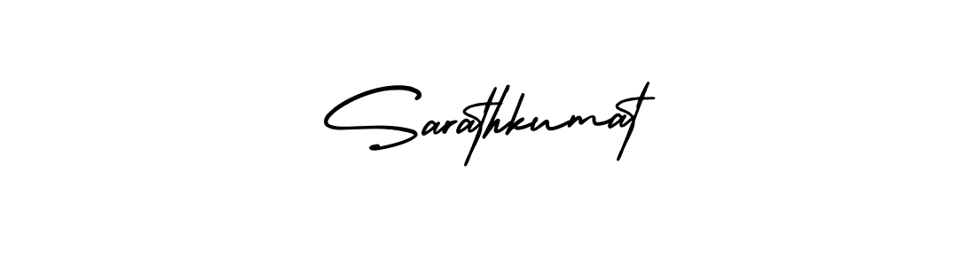 The best way (AmerikaSignatureDemo-Regular) to make a short signature is to pick only two or three words in your name. The name Sarathkumat include a total of six letters. For converting this name. Sarathkumat signature style 3 images and pictures png