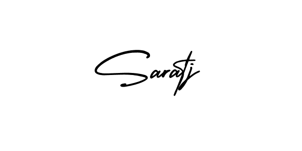 Saratj stylish signature style. Best Handwritten Sign (AmerikaSignatureDemo-Regular) for my name. Handwritten Signature Collection Ideas for my name Saratj. Saratj signature style 3 images and pictures png