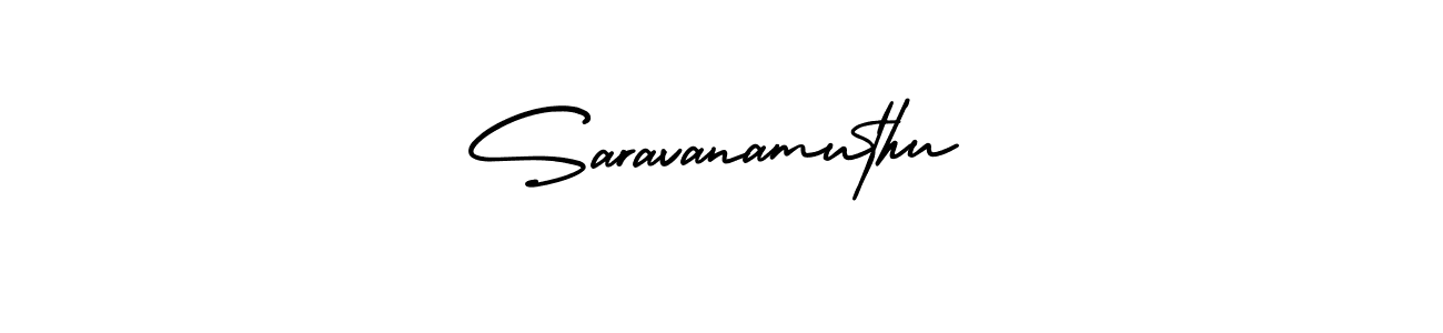 Design your own signature with our free online signature maker. With this signature software, you can create a handwritten (AmerikaSignatureDemo-Regular) signature for name Saravanamuthu. Saravanamuthu signature style 3 images and pictures png