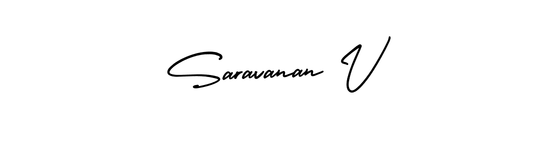 Best and Professional Signature Style for Saravanan V. AmerikaSignatureDemo-Regular Best Signature Style Collection. Saravanan V signature style 3 images and pictures png