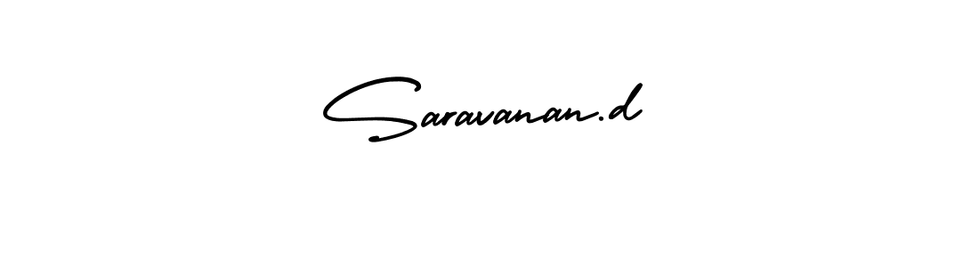 AmerikaSignatureDemo-Regular is a professional signature style that is perfect for those who want to add a touch of class to their signature. It is also a great choice for those who want to make their signature more unique. Get Saravanan.d name to fancy signature for free. Saravanan.d signature style 3 images and pictures png