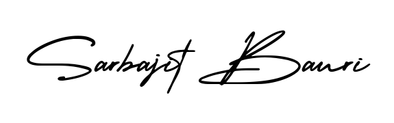 This is the best signature style for the Sarbajit Bauri name. Also you like these signature font (AmerikaSignatureDemo-Regular). Mix name signature. Sarbajit Bauri signature style 3 images and pictures png