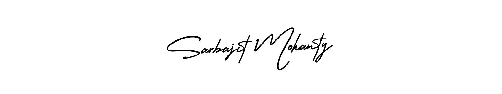 How to make Sarbajit Mohanty name signature. Use AmerikaSignatureDemo-Regular style for creating short signs online. This is the latest handwritten sign. Sarbajit Mohanty signature style 3 images and pictures png