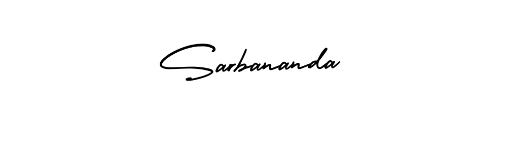 Create a beautiful signature design for name Sarbananda. With this signature (AmerikaSignatureDemo-Regular) fonts, you can make a handwritten signature for free. Sarbananda signature style 3 images and pictures png