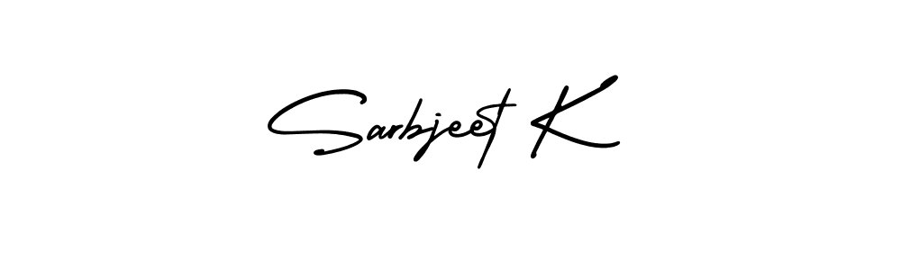 Make a beautiful signature design for name Sarbjeet K. Use this online signature maker to create a handwritten signature for free. Sarbjeet K signature style 3 images and pictures png