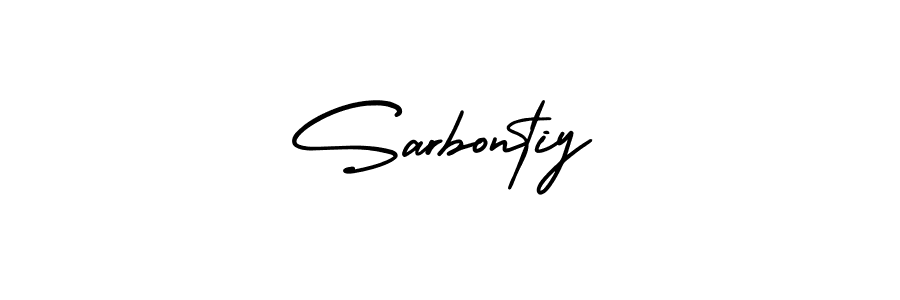 Make a beautiful signature design for name Sarbontiy. Use this online signature maker to create a handwritten signature for free. Sarbontiy signature style 3 images and pictures png