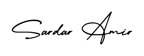 Master the art of signing with Sardar Amir written in fluent AmerikaSignatureDemo-Regular script. A great template to practice and refine your handwriting. Sardar Amir signature style 3 images and pictures png