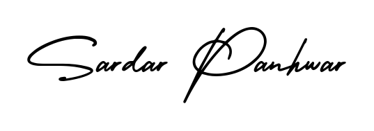 Create a personalized artistic stamp with Sardar Panhwar in AmerikaSignatureDemo-Regular font. Perfect for visual artists, designers, and influencers. Sardar Panhwar signature style 3 images and pictures png