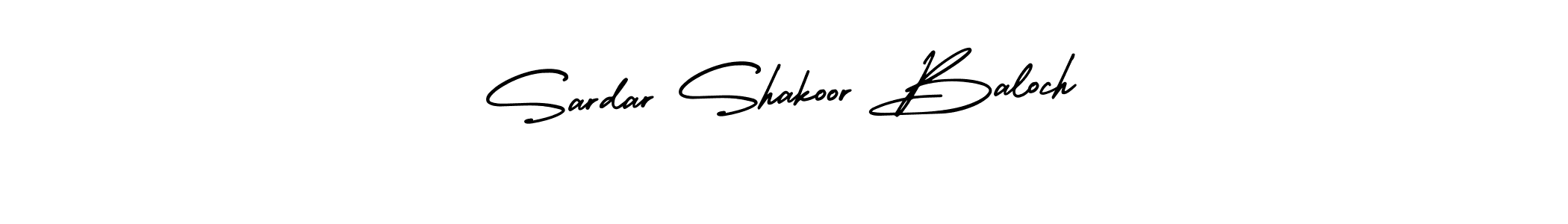 Design your own signature with our free online signature maker. With this signature software, you can create a handwritten (AmerikaSignatureDemo-Regular) signature for name Sardar Shakoor Baloch. Sardar Shakoor Baloch signature style 3 images and pictures png