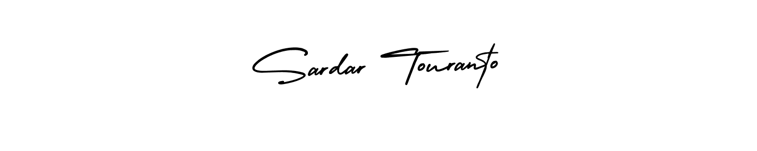 Make a beautiful signature design for name Sardar Touranto. With this signature (AmerikaSignatureDemo-Regular) style, you can create a handwritten signature for free. Sardar Touranto signature style 3 images and pictures png