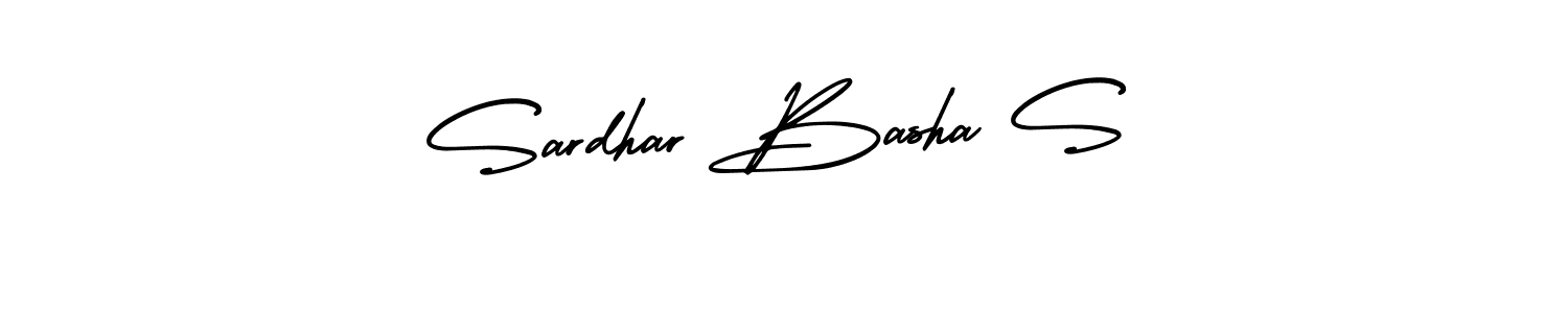 How to make Sardhar Basha S name signature. Use AmerikaSignatureDemo-Regular style for creating short signs online. This is the latest handwritten sign. Sardhar Basha S signature style 3 images and pictures png