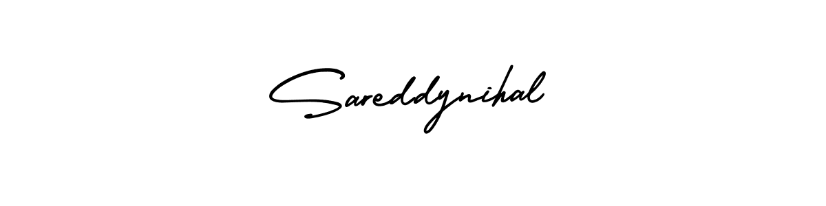 Make a beautiful signature design for name Sareddynihal. With this signature (AmerikaSignatureDemo-Regular) style, you can create a handwritten signature for free. Sareddynihal signature style 3 images and pictures png