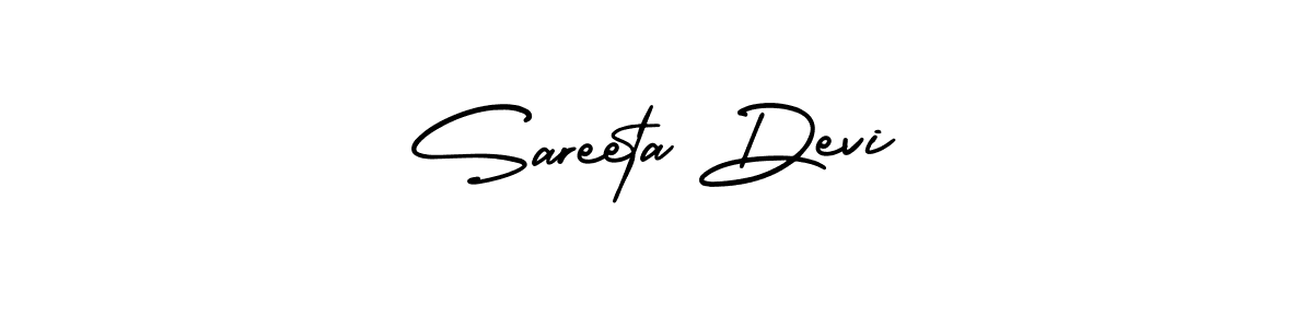 You should practise on your own different ways (AmerikaSignatureDemo-Regular) to write your name (Sareeta Devi) in signature. don't let someone else do it for you. Sareeta Devi signature style 3 images and pictures png
